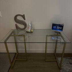 Glass Desk And Chair
