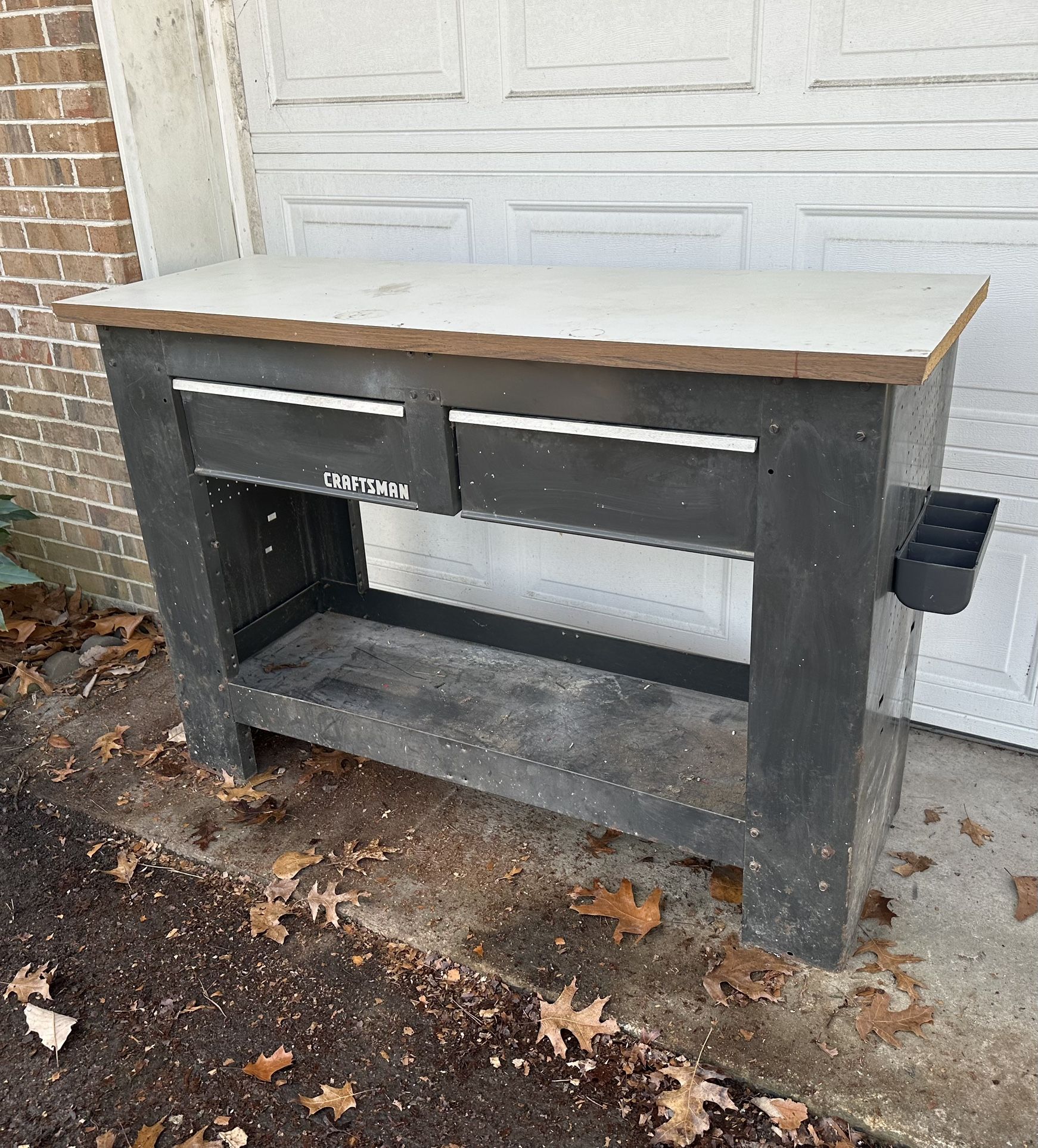 Craftsman Two Drawer Workbench 54”x20” w/additional drawers