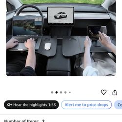 Tesla Car Table 2x Carbon Fiber