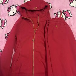 Replica Red Lululemon Scuba Set