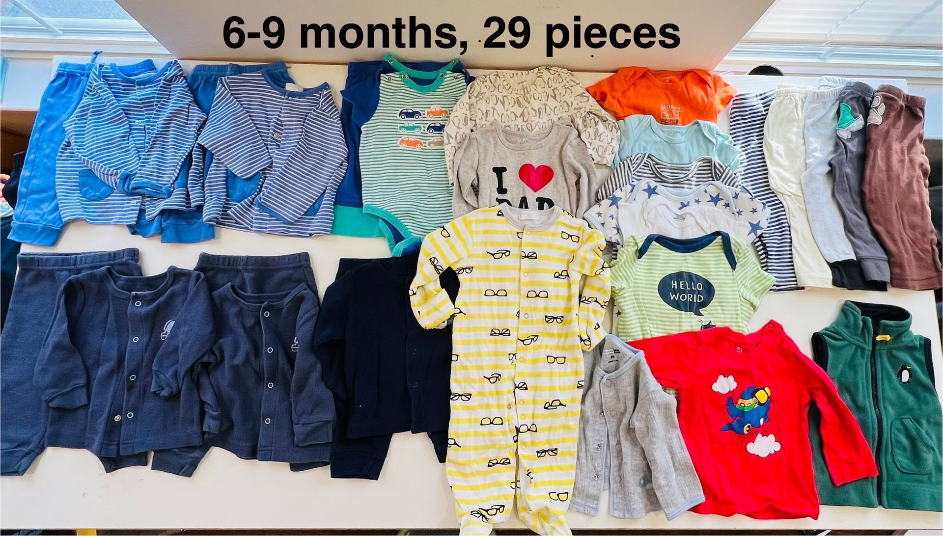 Baby’s Clothes, 6-9 months, 29 pieces