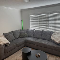 Gray Sectional Soda - Excellent Condition