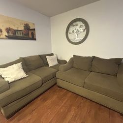 Sofa and Love Seat (brown)