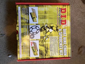 D.I.D dirtbike chain and sprocket kit - GOLD