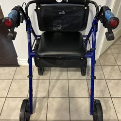 Hugo Folding Walker With Seat And Storage