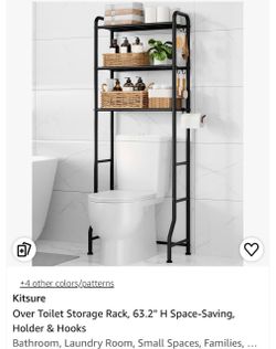 KITSURE 3 tier over the toilet storage rack