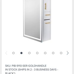 Luxury White LED Mountable Hair Station. 