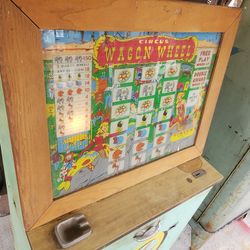 1940 Circus Wagon Wheel Coin Op 5 cent Trade Stimulator