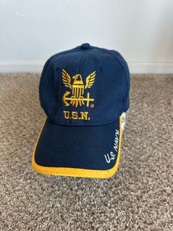 US Navy Blue /Yellow Hat