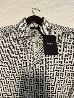 Authentic Balmain Paris Monogram Designer Shirt 