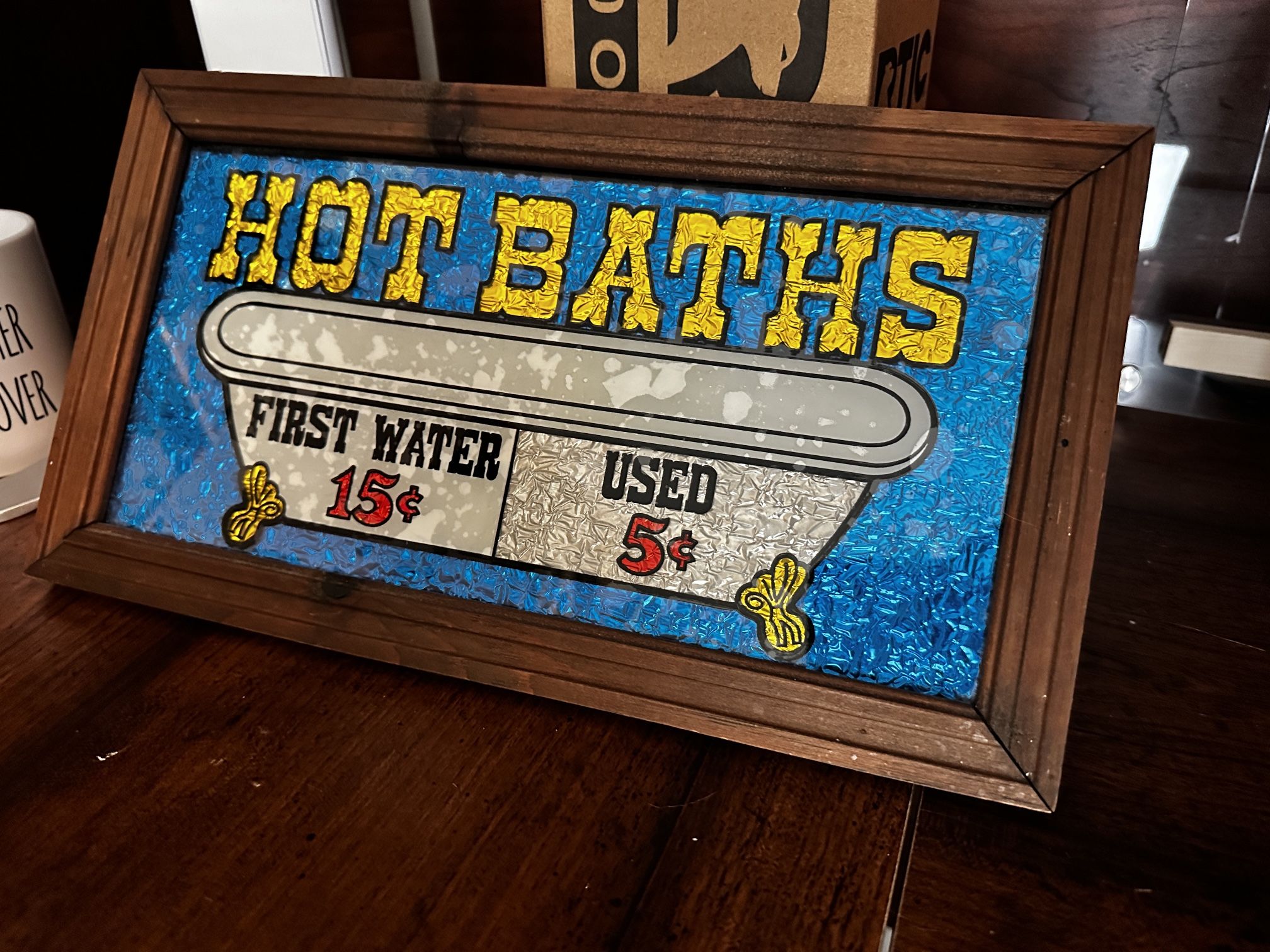 Antique Bath Sign