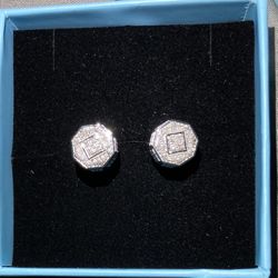 1/10 CTW DIAMOND 925 STERLING SILVER EARRING