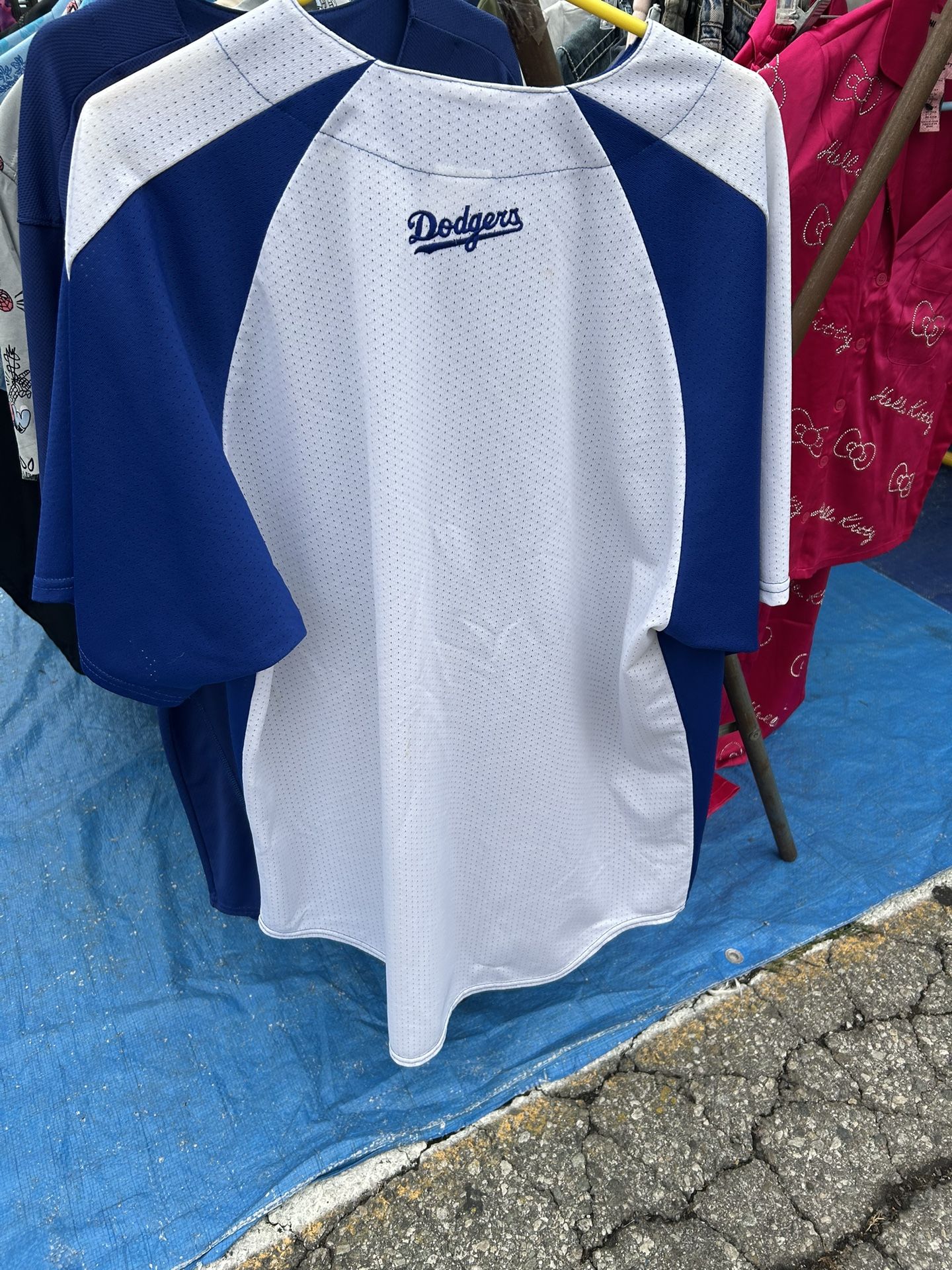NWT True Fan Los Angeles Dodgers Jersey Men 2XL (46-48) Shirt
