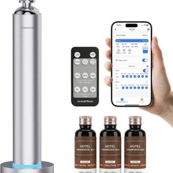 New-Waterless Aroma Diffuser, 8000mAh Battery Scent Air Machine for Large Room up to 1500 Sq Ft, Cold Air Diffusion Essential Oil Diffuser with App & 