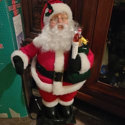 24" Animated Holiday Figure Santa Claus
