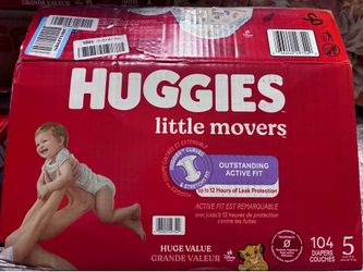 Huggies Little Movers Diapers Size 5 - (104ct) OBO