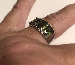 Peridot 925 Sterling Silver Ring 