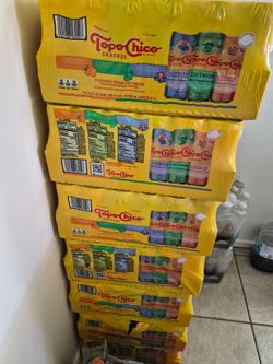Agua mineral topo chico .
