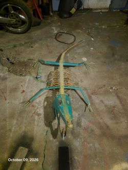 custom made alligator sculpture