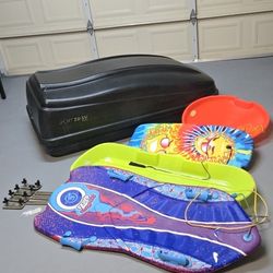 Sears SPORT 20-SV rooftop car carrier With 4 Snow Boards. 