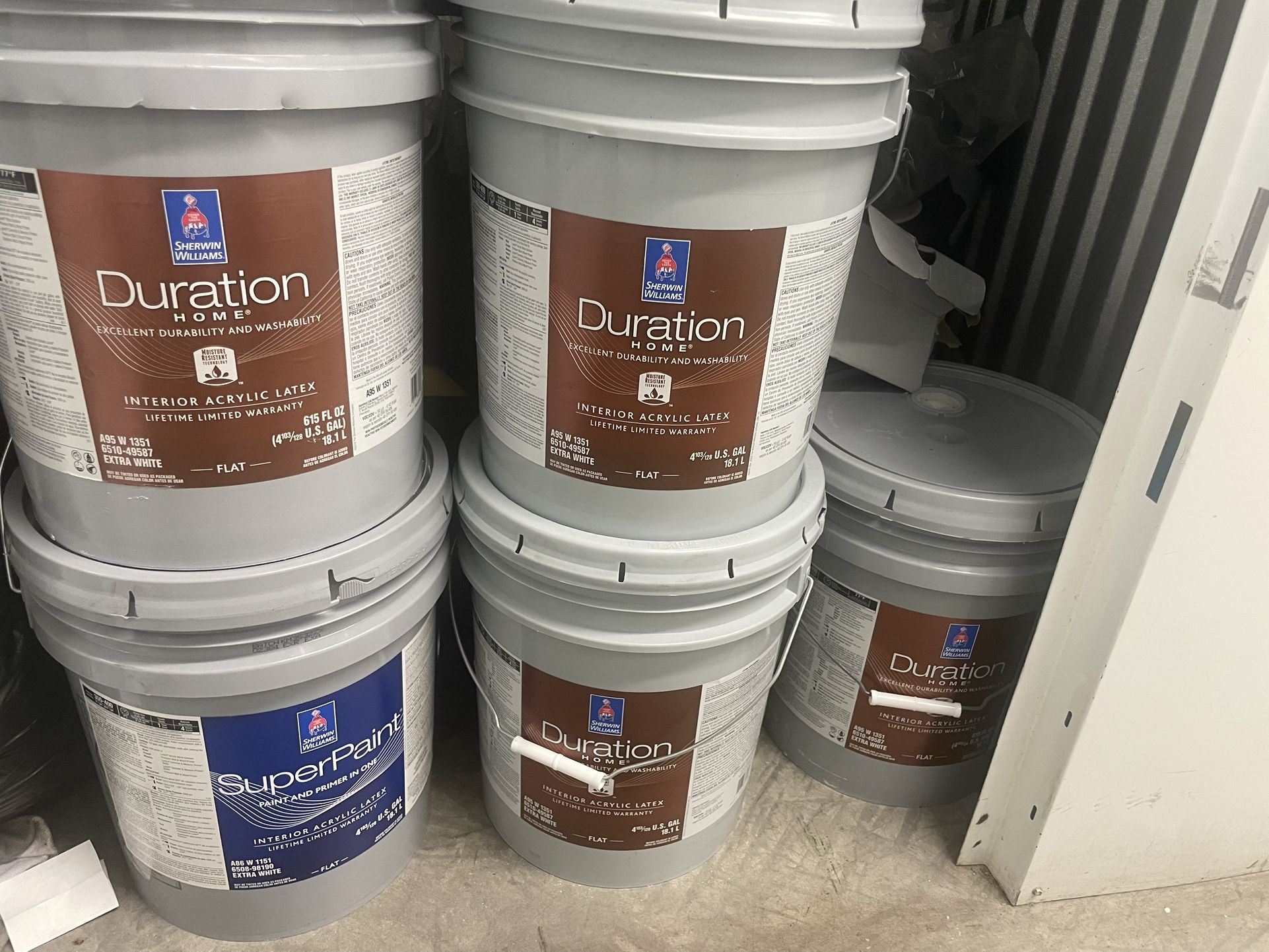 Five 5 Gallon White Paint MUST GO!!! for Sale in Miami, FL OfferUp