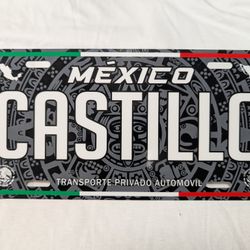 Castillo Mexico Plate aluminum Plate Mexican Mexico Castillo