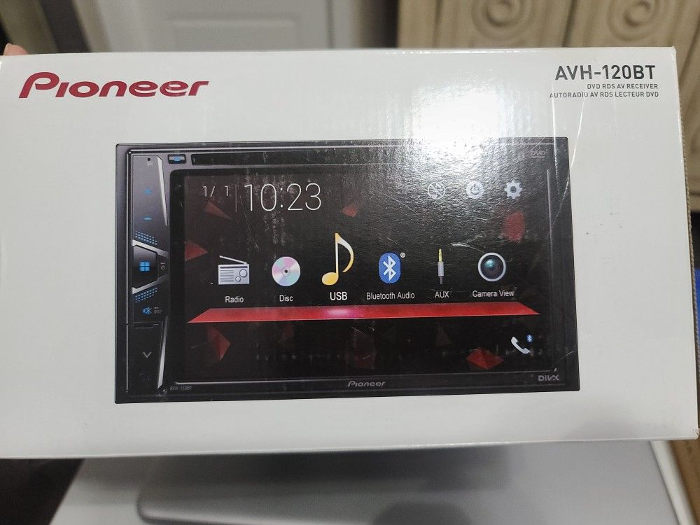 Pioneer double din DVD receiver with USB & Bluetooth