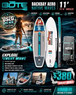 BOTE Backbay Aero 11'6" Inflatable SUP Set