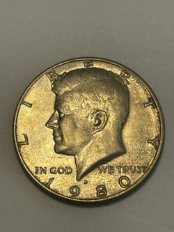 1980 Kennedy D Half Dollar