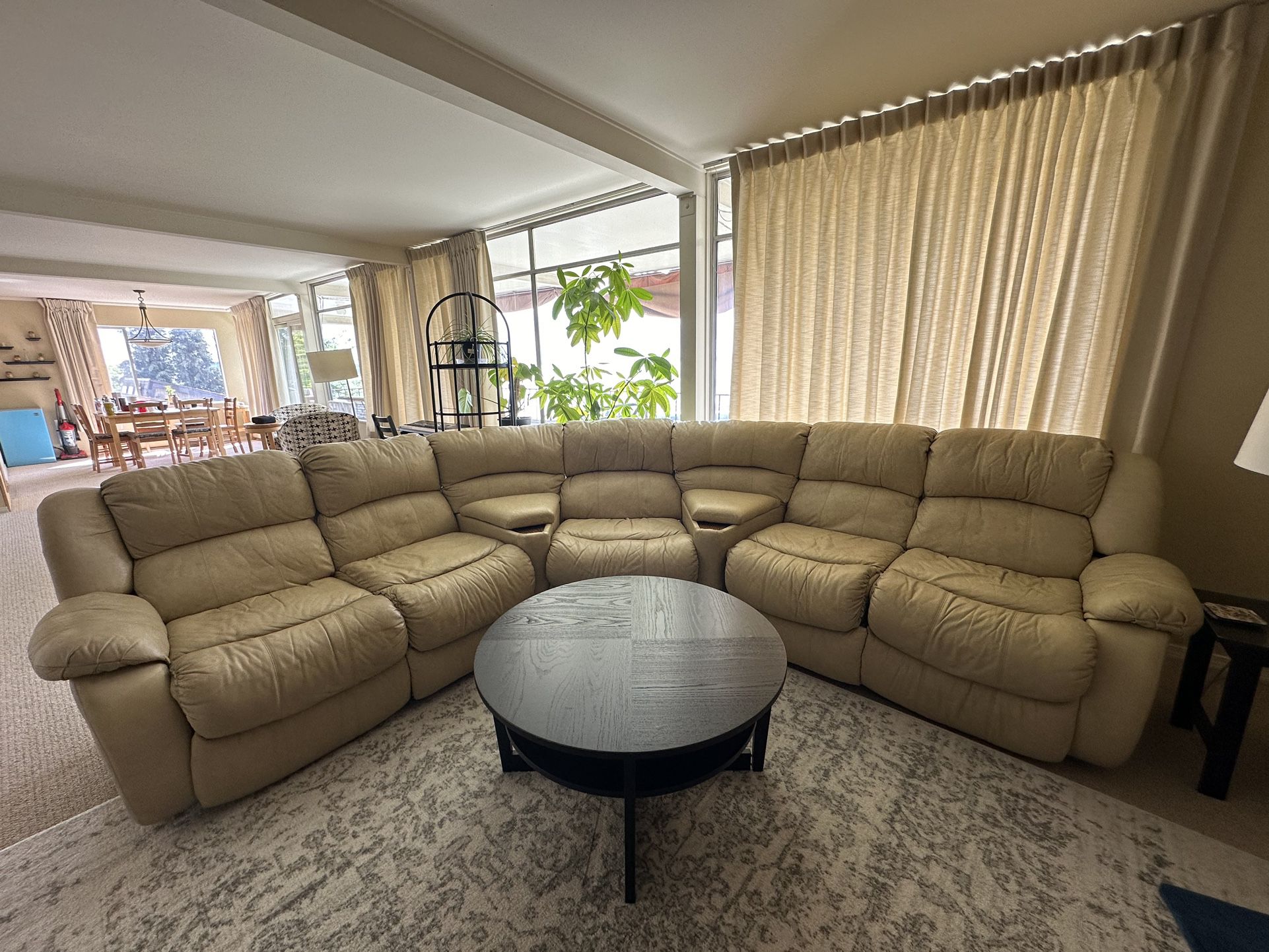 Wraparound Couch With Recliners (seats 5 Comfortably) 