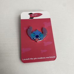 Disney Stitch Trading Pin Emoji Yuck Tongue