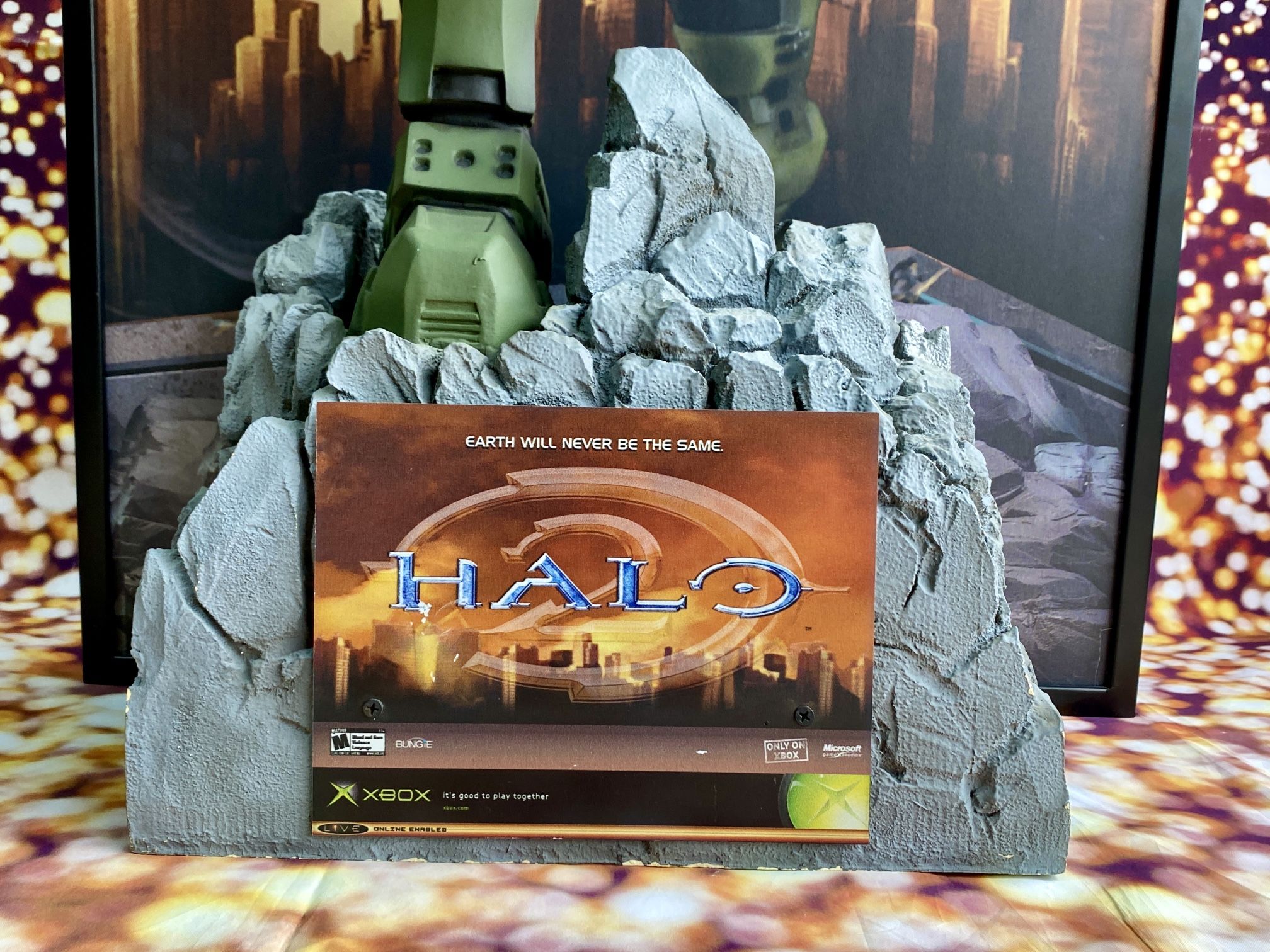 Halo 2 Master Chief 2004 “Earth Will Never Be The Same” 42” Standee Art Display