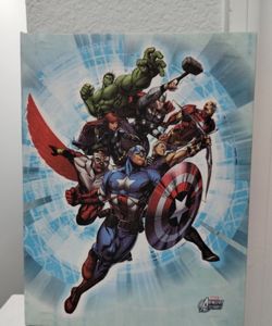 Marvel Avengers Assemble Canvas Print 8 1/2" x 6-1/2"-2014-READ DETAILS
