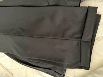 Men’s Cornelli  luxury plaid black wool dress pant with cuff