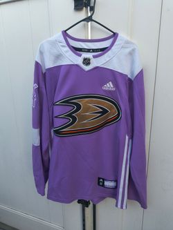 Anaheim Ducks Jersey Size 50 Adidas Hockey Fights Cancer