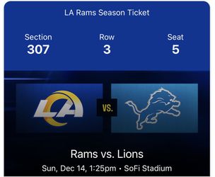 Rams Vs Lions