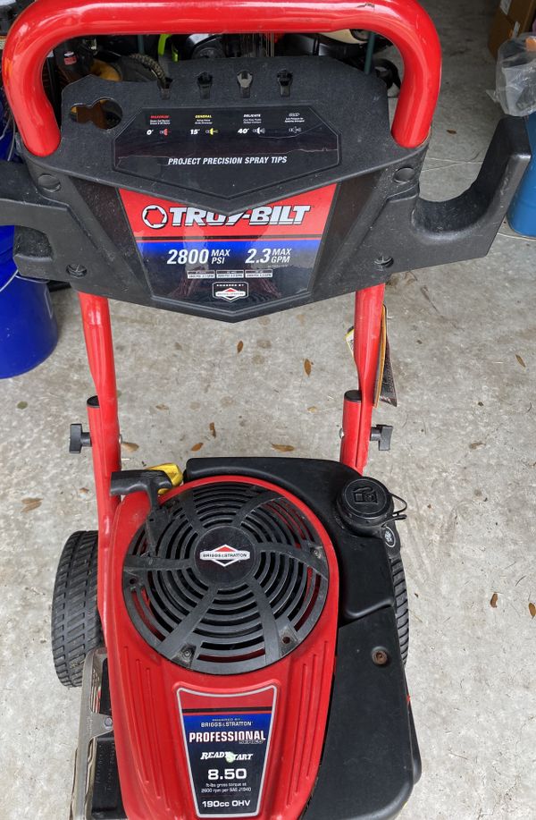 Troy Bilt Gas Pressure Washer 2800 PSI (not running) Read Description