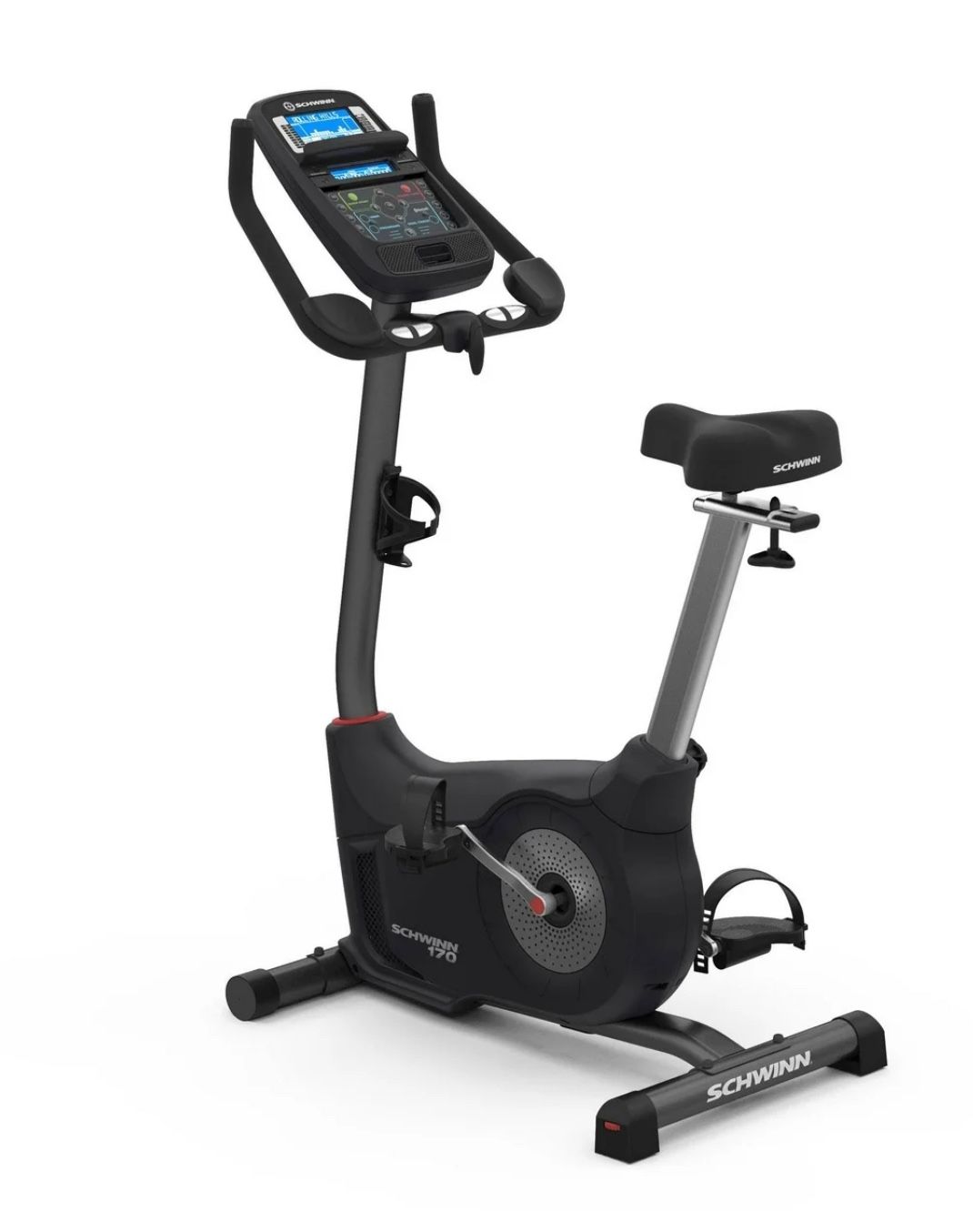 Schwinn Fitness 170 Home Workout Stationary Upright Exercise Bike w/ Explore the World Compatibility