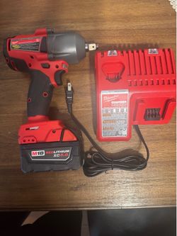 For Sale: Milwaukee M18 18V Cordless Impact Wrench Kit with 5.0Ah Battery & Charger Excellent working condition Milwaukee M18 impact wrench kit. This 
