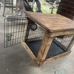 rustic indoor dog kennel