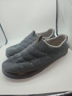 Gray Quilted Slip-On Shoes