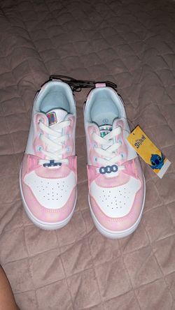 Disney Stitch shoes size 5 new color pink blue and white