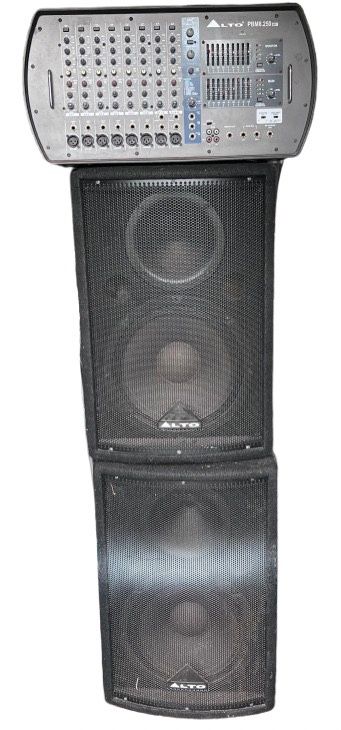 ALTO Amplified Mixer With 2 Speakers