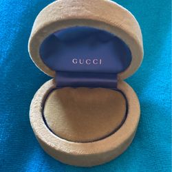  Gucci Gold Velvet Empty Jewelry, Gift Box
