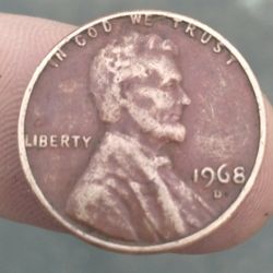 1968 Lincoln Memorial Penny 199B Error
