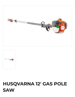 Husqvarna gas pole saw extending chainsaw