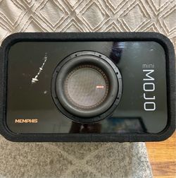 Subwoofer 8 Inch w Box Enclosure Memphis Mini Mojo MJME8S1