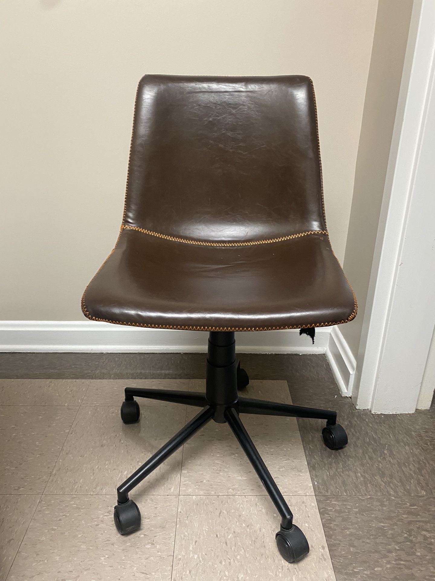 Brown leather Desk Chair