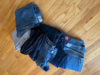 8 pairs of boys/mens pant jeans