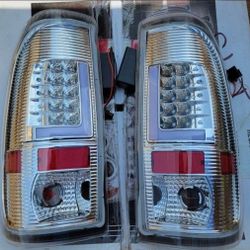 99-07 Ford F-250-F-550|97-03 F-150|97-99 F-250 LED Tail Lights Luces Traseras Calaveras Micas Luces Faros Lamps
